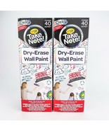 Crayola Take Note Dry Erase Wall Paint 40 Sq Ft Clear Residential Grade ... - £25.07 GBP