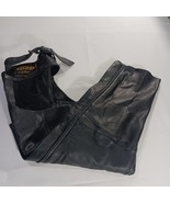 Unik Ultra Men/Women&#39;s Black Leather Motorcycle Independent Legs/Chaps S... - €59,31 EUR