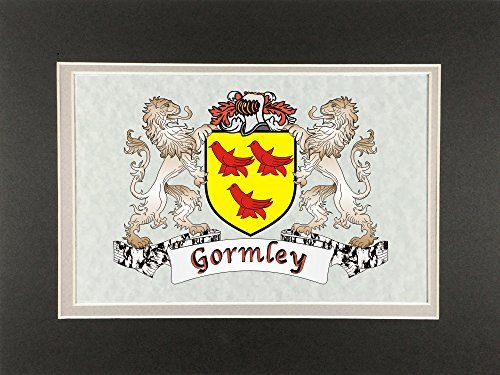 Gormley Irish Coat of Arms Print - Frameable 9&quot; x 12&quot; - $24.00