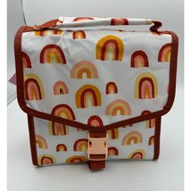 Thirty-One Thermal Fold Over Lunch Bag Tote Rainbow New - $19.80