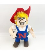 Nebraska Cornhuskers Football Fan Plush Herbie Overalls College Mascot 9... - $19.99