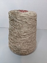 Silk City Fibers Rayon Cone Yarn Chenille Luxury 1300 YPP Cone FAWN 1.62lbs - $26.18