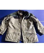 Columbia Sportswear Jacket Men&#39;s Medium Green Tan Winter Coat Heavyweight - $44.54