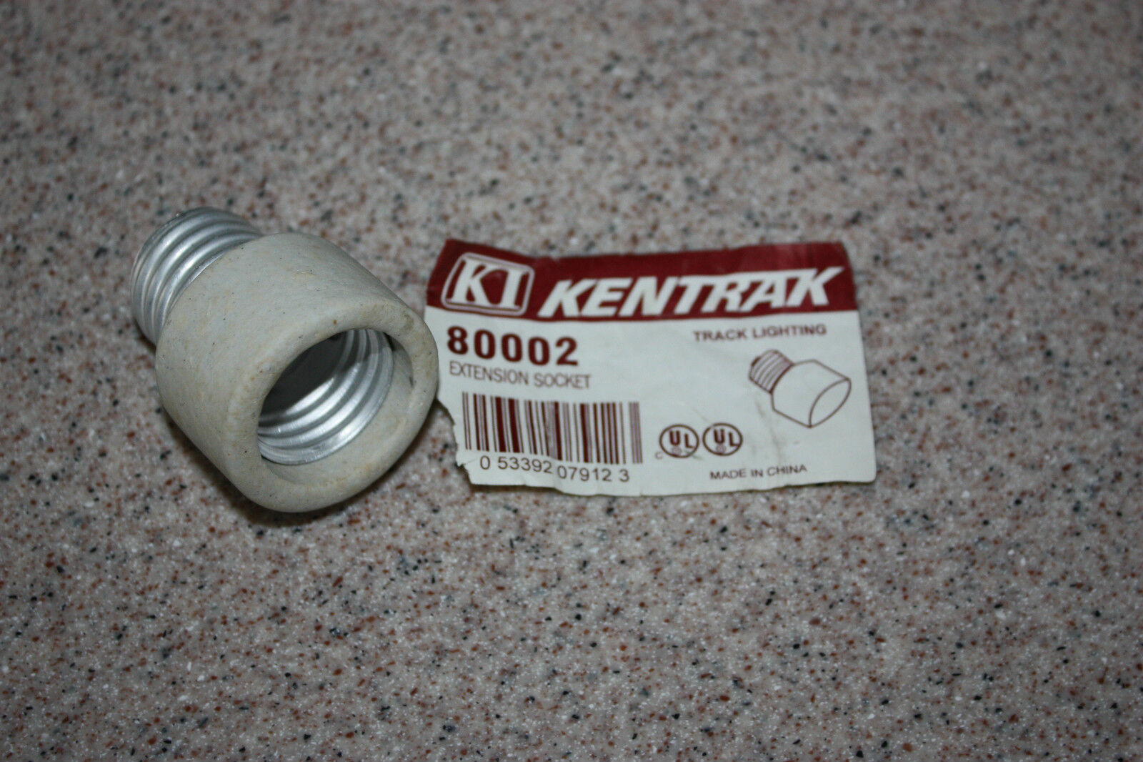 KenTrak KENROY TRACK LIGHTING CERAMIC 1" EXTENSION SOCKET - CHOOSE QUANTITY 1-12 - $12.00 - $24.00