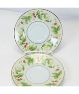 Noritake Lynbrook Saucers 5-7/8&quot; Lot of 2  Strawberries 2790 - $11.75
