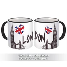 ENGLAND London : Gift Mug Country Flag British UK Bridge Big Ben Souvenir Heart - £12.45 GBP