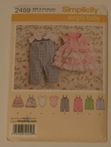 Simplicity Sewing Pattern # 2459 Babies Romper in 2 Lengths Jumper Knit Bodysuit - £3.98 GBP
