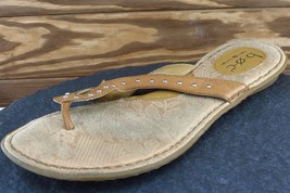 Born Concept Sz 10 M Brown Flip Flop Leather Women Sandals BC2492CHC11 - £15.78 GBP