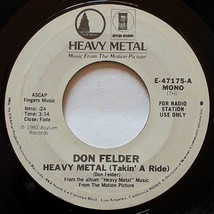 [Promo Copy] Don Felder - Heavy Metal (Takin&#39; A Ride) [7&quot; 45 rpm Single Asylum] - £8.95 GBP
