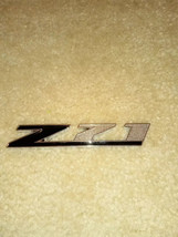 For C-h-e-v-y Silverado / G-M-C Sierra Z71 Grille Emblem Logo Badge Black Chrome - $19.65