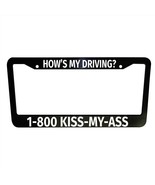 How is My Driving? Funny Car License Plate Frame Plastic Aluminum Black - $321.98 MXN+
