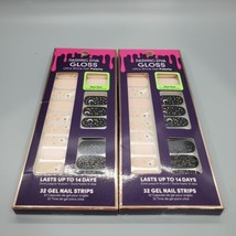 2 Dashing Diva Gloss Ultra Gel Palette Halloween Nail Strips Boo Crew Ghost Star - £9.83 GBP
