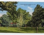 Kenwood Park Picnic Grounds Salina KS Linen Postcard - $11.88