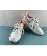 Reebok Sneaker Women 5.5 Classic Leather Ripple Running Shoe Blue White ... - €29,57 EUR