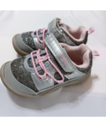 Oshkosh B´gosh Toddler Girl Sneakers Demetra Style Silver/Pink Bump Toe ... - $7.66