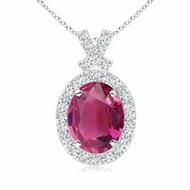 Authenticity Guarantee

Vintage Style Pink Tourmaline Pendant with Diamond Ha... - £1,448.77 GBP