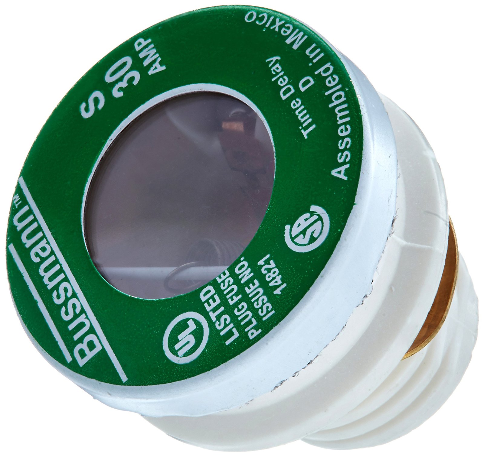 Bussmann BP/S-30 30 Amp Type S Time-Delay Dual-Element Plug Fuse Rejecti... - $6.99