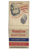 Vaseline Hair Tonic Product Vintage 50s Advertising Matchbook Cover Matchbox - £5.94 GBP