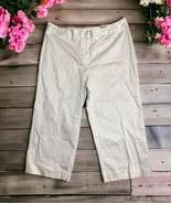 NWT Worthington Women&#39;s Size 14 Modern Fit Cropped Capri Pants Cool White - $19.75