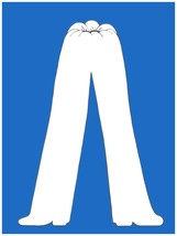 1965.White pants,blue background 18x24 Poster.Comedy.Home studio room de... - £22.38 GBP