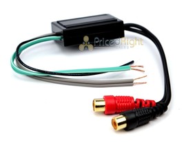 Speaker to 2 RCA Line Output Converter In Out High Low - £13.43 GBP