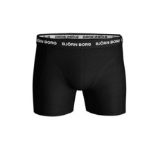 BJÖRN BORG Mens Boxers Comfortable Cotton Underwear Solid Black Size S - £30.16 GBP