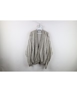 Vintage 90s Streetwear Mens Small Abstract Striped Knit Button Cardigan ... - $1,098.54 MXN