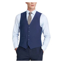 Men Renoir Suit Vest V-neck Adjustable Size 5Button 201-20 Royal image 3