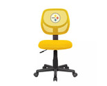 Pittsburgh Steelers NFL 496-1004 Armless Task Office Desk Chair Yellow - £70.21 GBP