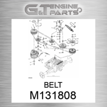 M131808 BELT fits JOHN DEERE (New OEM) - $118.88