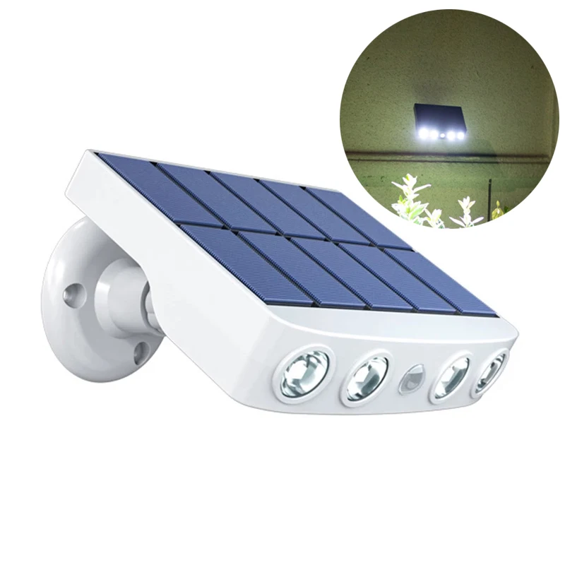 Motion Sensor Solar LED Spotlights Outdoor Waterproof Wall Light Street Lamp lig - £92.76 GBP