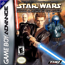 Star Wars Episode 2 Attack Of The Clones GBA Great Condition Fast Shipping - $4.34