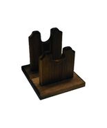 Rustic Wooden Gun Rack Stand Rifle Shotgun Two Piece Table Mantle Display - $19.99