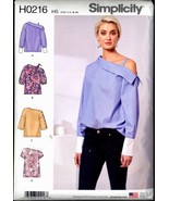 UC Size 6 - 14 One Shoulder Top Simplicity H0216 0216 Sewing Pattern B 3... - $5.99