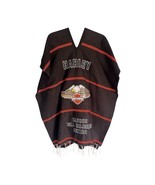 Harley Davidson Large Black Poncho Cancun Isla Mu Jeres Mexico Embroider... - $943.61 MXN