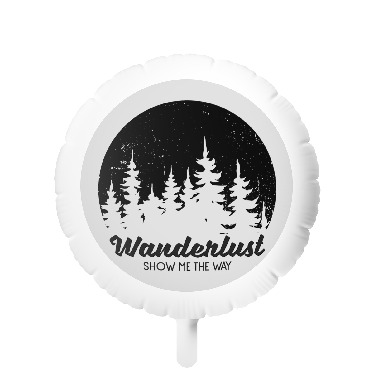 Primary image for Floato™ Personalized Mylar Balloon: Wanderlust Show Me The Way | Reusable, Water