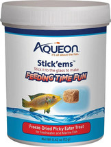 Aqueon Stick&#39;ems Freeze Dried Picky Eater Treat for Fish Feeding Time Fun - $13.85