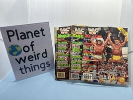 Lot Of 3 Wwf Magazine Hulk Hogan Ric Flair Macho Man Undertaker See Pics - £31.14 GBP
