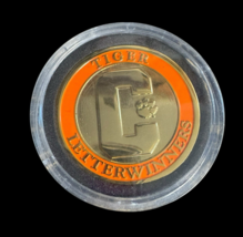 Clemson Tigers Letter Winners Coin Medallion Gold Orange University Honor - $448.36 MXN