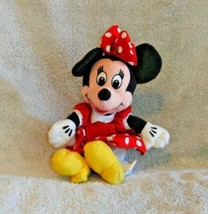 Disney Minnie Mouse Plush Bean Bag 8&quot; Tall Stuffed Animal Toy - £10.32 GBP