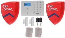 KP9 GSM DIY Wireless Pet Friendly Burglar Alarm Kit F with 2 x Dummy Sirens - £213.32 GBP+