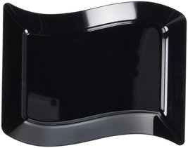 Fineline Settings Wavetrends Black Rectangular-Wave China-Like 5.5&quot; X 7.... - $48.45+