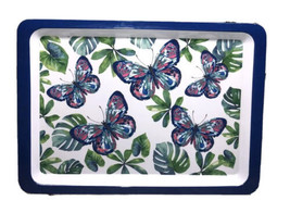 Butterflies &amp; Leaves Melamine Serving Tray Platter 14” x 10” -Brand New-SHIP 24H - £23.64 GBP