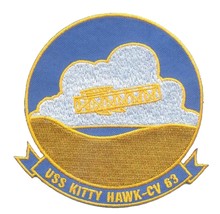 4&quot; Navy Uss Kitty Hawk CV-63 Naval Ship Military Embroidered Patch - £23.97 GBP