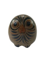 Vintage Mexican Pottery Owl Folk Art Hand-Painted Figurine Ceramic - £15.76 GBP