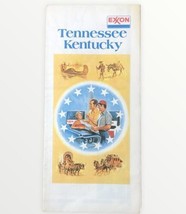 Exxon Tennessee Kentucky Vintage Bicentennial 1976 Vintage Map - $3.47