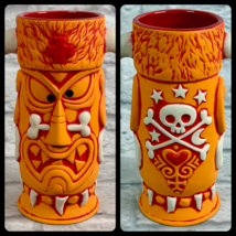 Derek Yaniger Witch Doctor 3rd Ed Tiki Fattoria Mug Volcanic Rosso Aranc... - $77.95