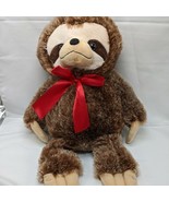 Vintage Dan Dee Collector&#39;s Choice 16&quot; Sloth With Red Bow Plush - $15.28 CAD