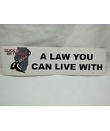 Vintage Click It Or Ticket A Law You Can Live With Bumper Sticker - $19.79