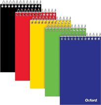 Oxford Spiral Memo Pads, Top Wire Bound, 3 x 5 Inch Pocket 75 Sheets, 5 ... - $19.52 CAD